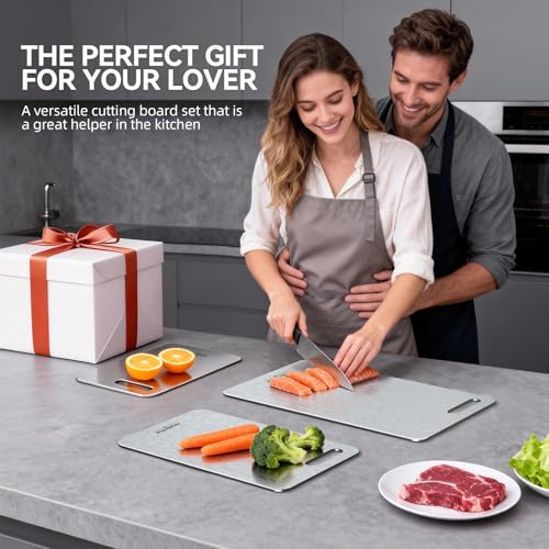 Titanium Cutting Board (Silver / 10.5"L x 6.5"W)