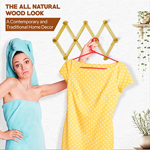 Accordion Style Wood Expandable Rack Hat (1 Pack)