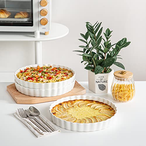 Porcelain Quiche Baking Dish (1 Piece / White)