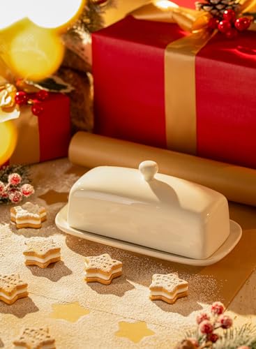Butter Dish with Lid (White)