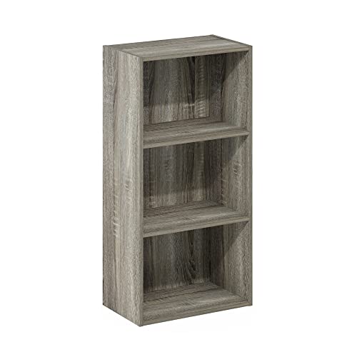 LUDER 3 Tier Book Shelf (French Oak / 3-Tier, 9.3 x 16 x 31.4)