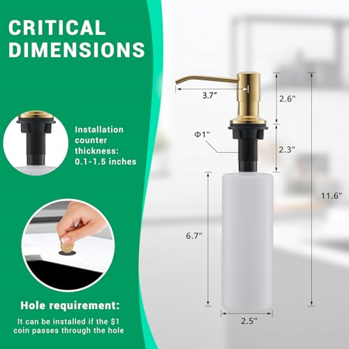 Commercial Kitchen Faucets with Pull Down Sprayer Brushed Gold LED (Gold Brushed)