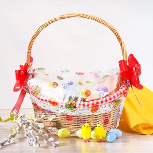 100ft Easter Cellophane Wrap Roll with Egg (Easter 35in Wide x 100ft Long)