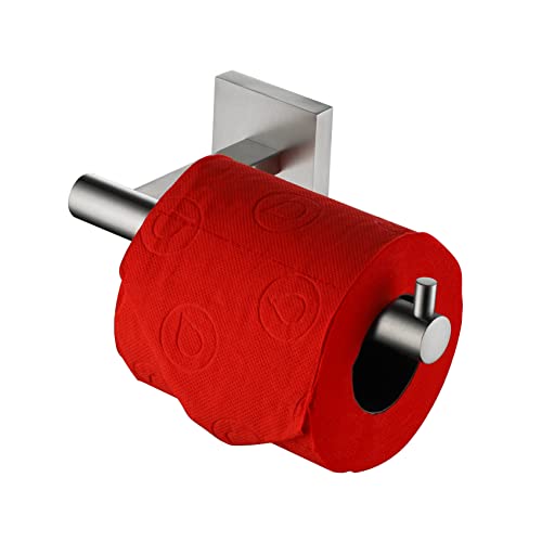 Toilet Paper Holder Tissue Paper Dispenser for Bathroom Toilet Roll Holder Brushed Nickel Stainless Steel B2005BR (Brushed Nickel / Horizontal)