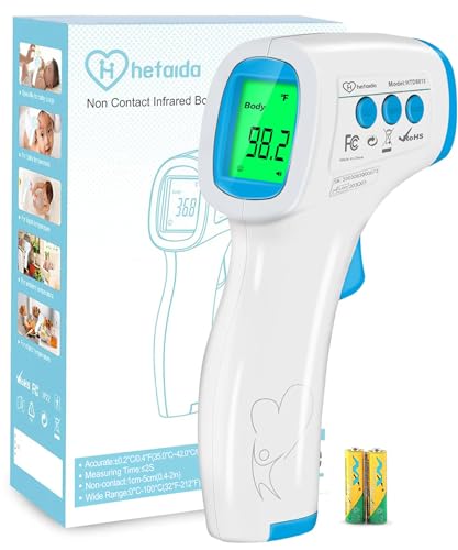 Digital Thermometer for Adults and Kids (Blue)