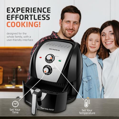 Air Fryer 8 in (Black - 8.6 QT)