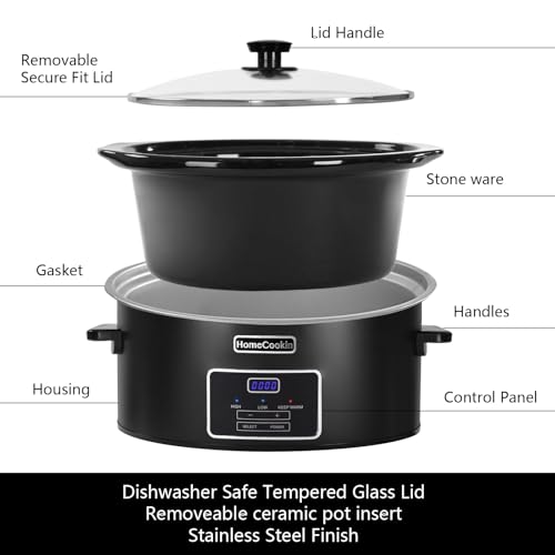 8 Quart Programmable Slow Cooker (8 Quarts / Black)