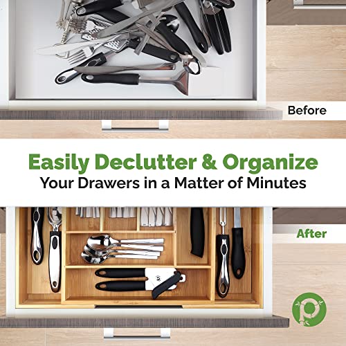 Silverware Tray for Drawer Organizer (Natural / 8 Slots)