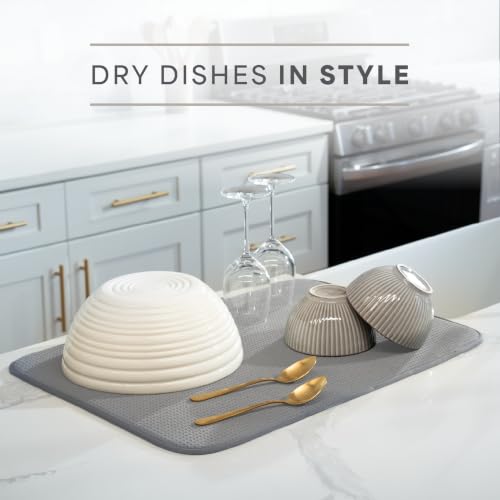 Dish Drying Mat (Grey / 18" x 24")