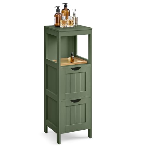 Bathroom Floor Cabinet (35"H / Forest Green)