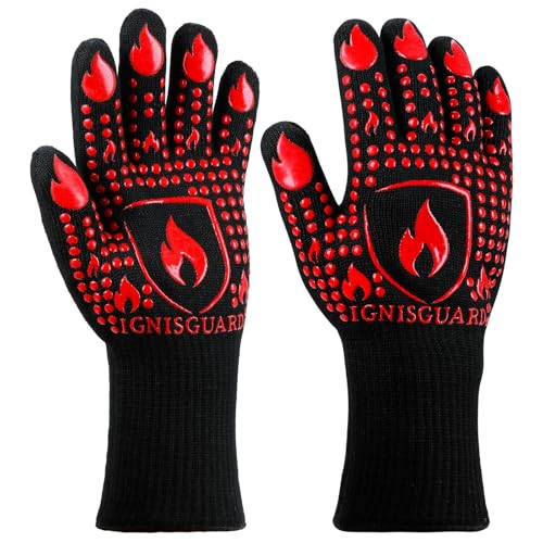 BBQ & Grill Gloves (Red / Medium)