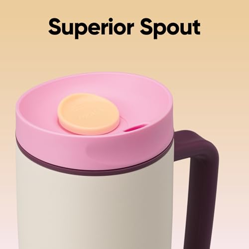 SmoothSip Slider Stainless Steel Insulated Travel Mug with Handle (With Handle / 24 Ounces / Daybreak)