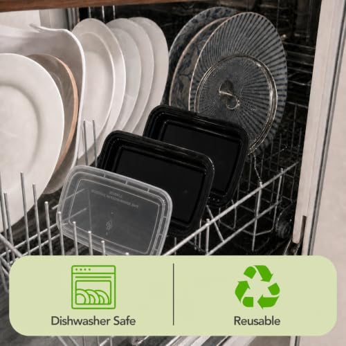 Glotoch Meal Prep Containers with Lids (16oz)
