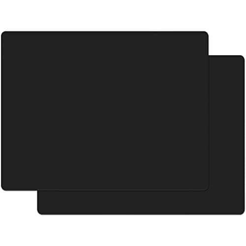 2 Pieces Silicone Mats for Countertop (XXL-32" x 24"x 0.06" / Black)