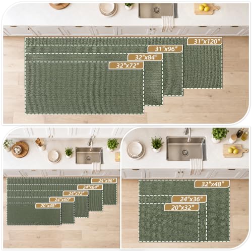 Kitchen Rugs 20"x32" (Green / 20" X 32" (Rectangular))