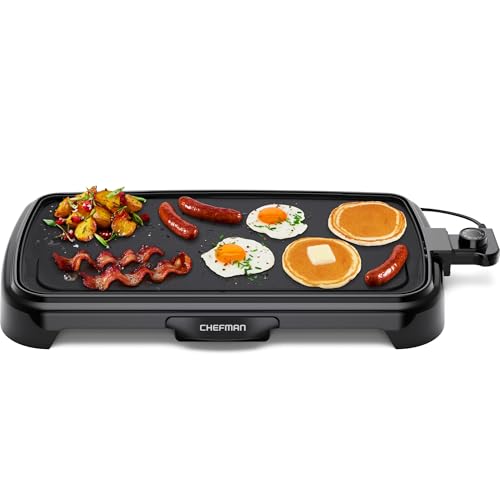 XL Electric Griddle with Removable Temperature Control (10" x 20")
