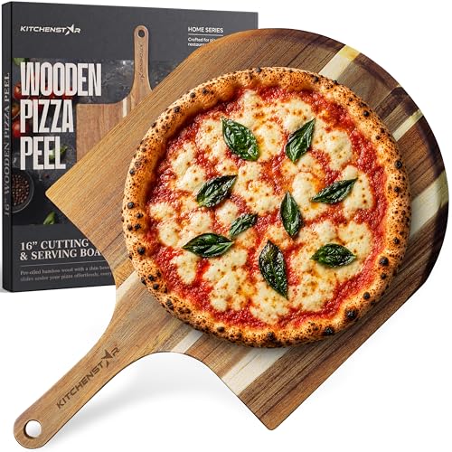 16 Inch Wooden Pizza Peel (Wood / 16 Inches)
