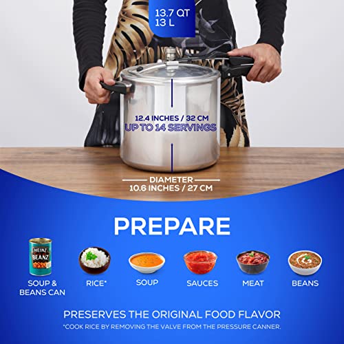13.7 Quart Pressure Cooker (13.7 Qt / 13 L)