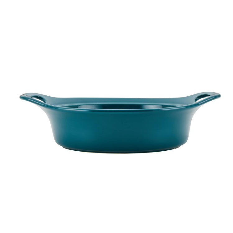 Solid Glaze Ceramics Casserole Bakeware (Teal)