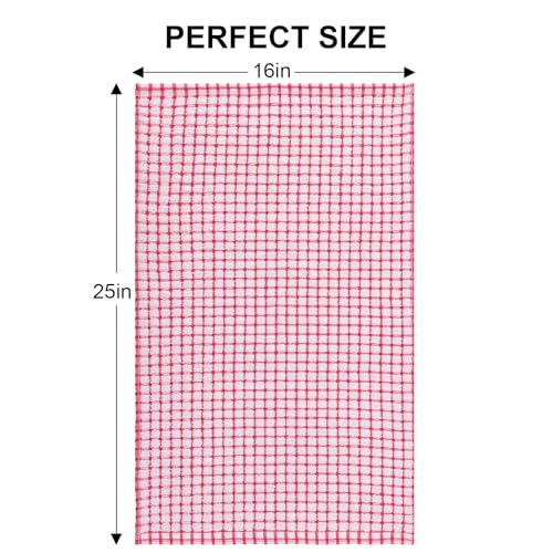 Cotton 6 Pack Terry Kitchen Towels (Red / 16 X 25 - 6 Pack)