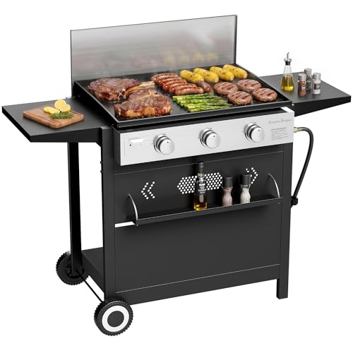 Griddle Propane Gas Grill Detachable Table Top Grill (Free Standing Griddle Grill)