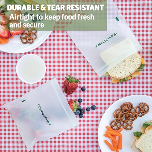 Compostable Sandwich Bags (7"x7")