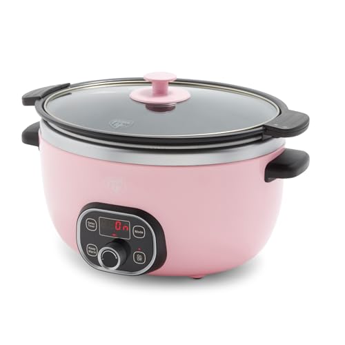 6QT Ceramic Nonstick Slow Cooker (Pink / 6 Quarts)