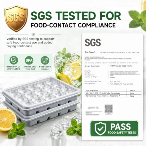 Ice Cube Trays Set of 2 (Snow Gray)
