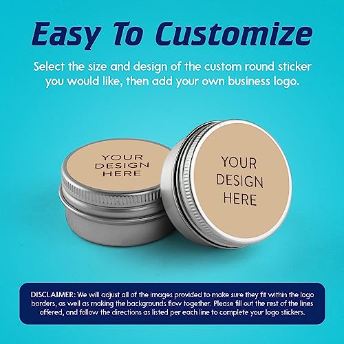 100 Custom Vinyl Stickers (Brown / 1.5x1.5)