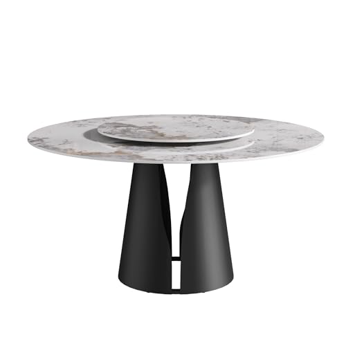9 Piece Dining Table Chairs Set (1 Pc 59" Table + 8 Chairs / Carbon Black)
