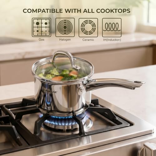3 QT Stainless Steel Sauce Pan with Lid