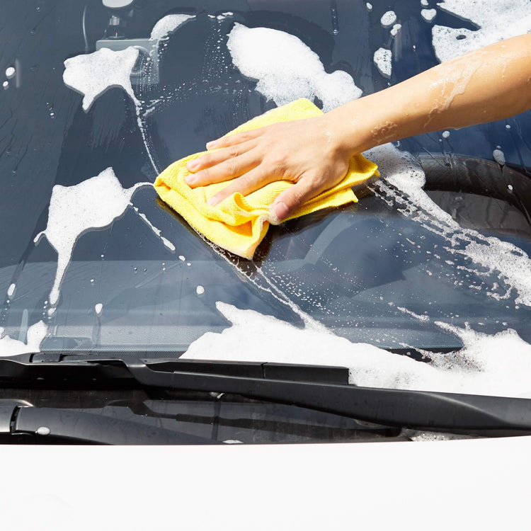Microfiber Cleaning Cloths for Cars (Blue/White/Yellow / 144-Pack)
