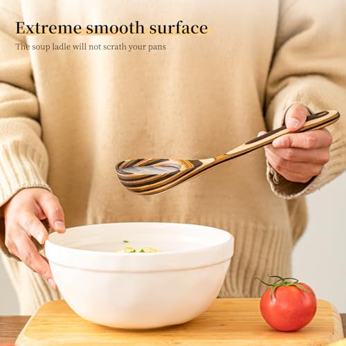 Pakkawood Deep Soup Ladles (1 PC Pakkawood Ladle)