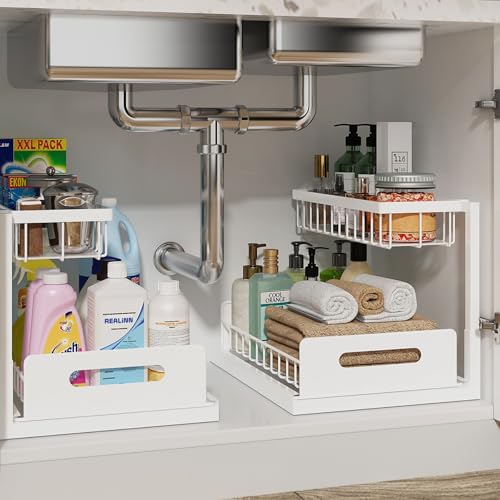 Under Sink Organizer (White / 2 Pack)