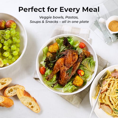 9.75" Large Pasta Bowls (9.75 inches / White)