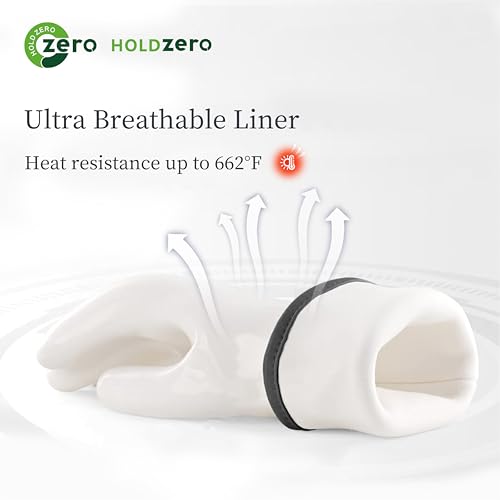 BBQ Gloves for Food Contact Grilling Gloves White (Medium)