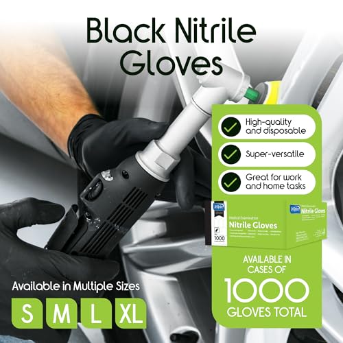 Black Nitrile Gloves (Medium / Nitrile)