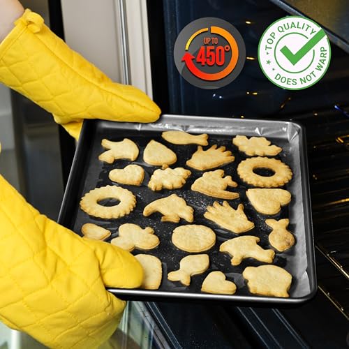 2 Piece XL Mega Cookie Sheet Baking Pans Set (2-Pack / Black)