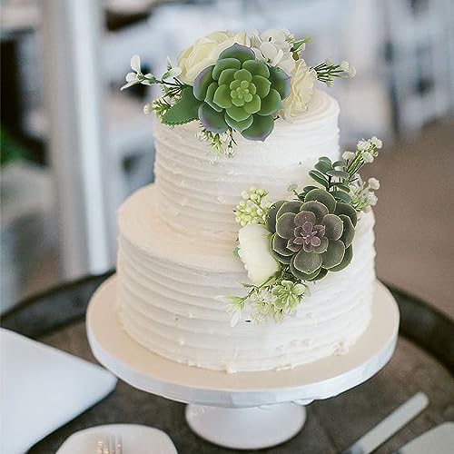 3Pcs Premade Cake Flowers (Green)