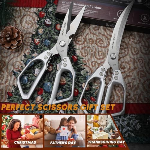 Kitchen Scissors for Food (Silver)