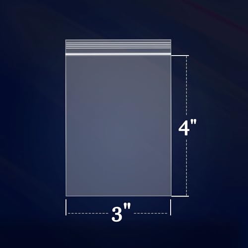 1000 Count 3" x 4" Small Plastic Bags (3" x 4")