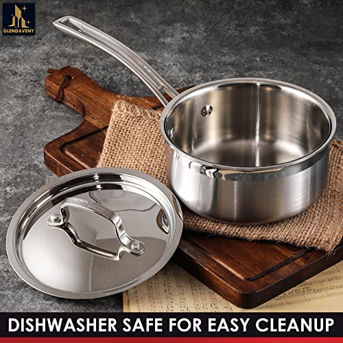 Stainless Steel Saucepan with Lid (1.5 Quarts)