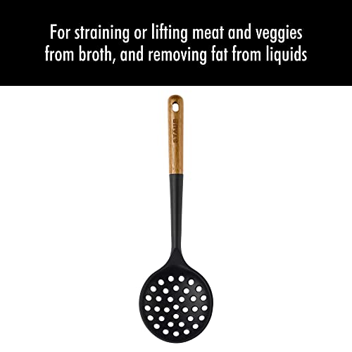 Skimming Ladle (Matte Black - Skimmer Spoon / 1 Pack)