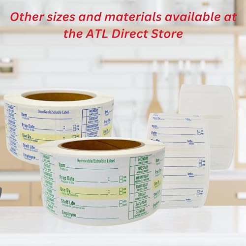 2x3 Dissolvable Food Labels (White / 500 Count)