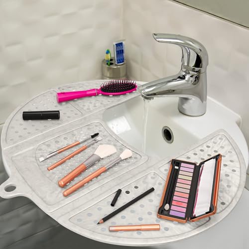 Bathroom Sink Cover for Counter Space (Standard / White)