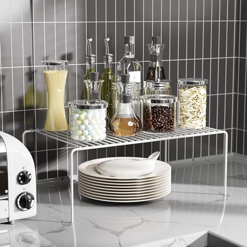 6Pack Cabinet Storage Shelf Spice Rack (6Pack-White-13 x 9.4 inch)