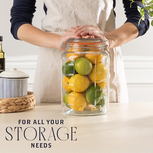 1 Gallon Glass Jar with Hinged Clamp (1 Gallon)