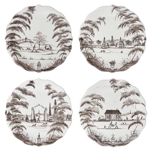 Country Estate Party Plate Assorted Set (Flint Grey)