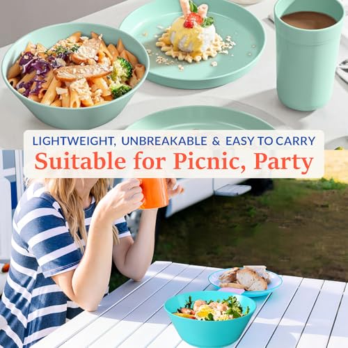 50 Oz Wheat Straw Bowls Set of 6 (Multicolor / 50 oz)