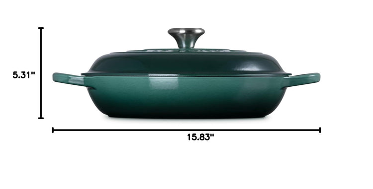 Enameled Cast Iron Signature Braiser (Artichaut / 3.5 Qt)